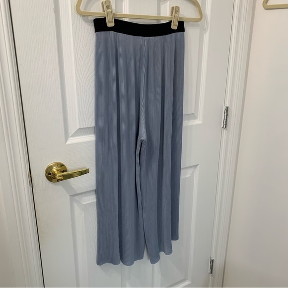ZARA Wide Leg Pleated Pants Culottes - Picture 6 of 12